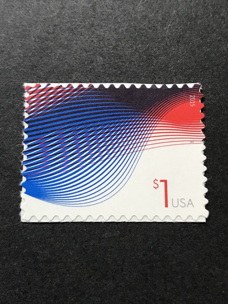 Scott #4953 - 2015 Patriotic Waves  $1 - 2015 Mint NH Single