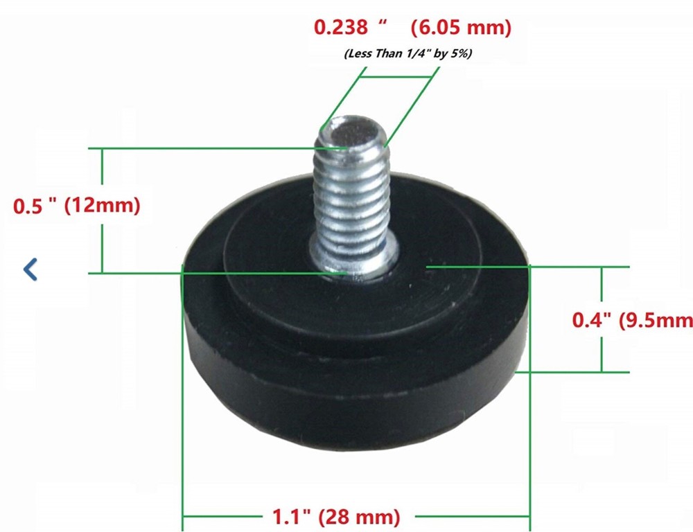 Restaurant Table Bases Glides , 20 pcs