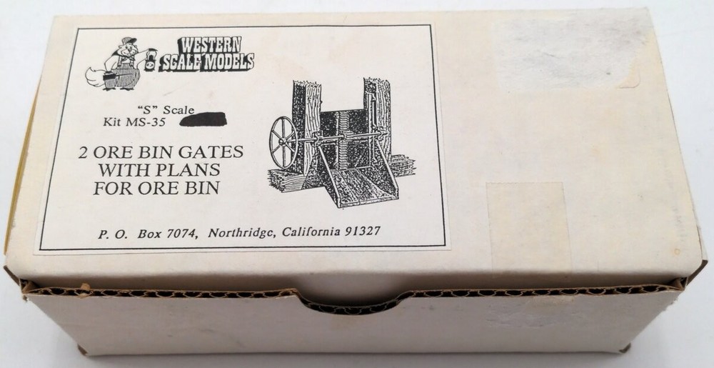 Western Scale Models MS-35 2 Ore Bin Gates w/ Plans for Ore Bin