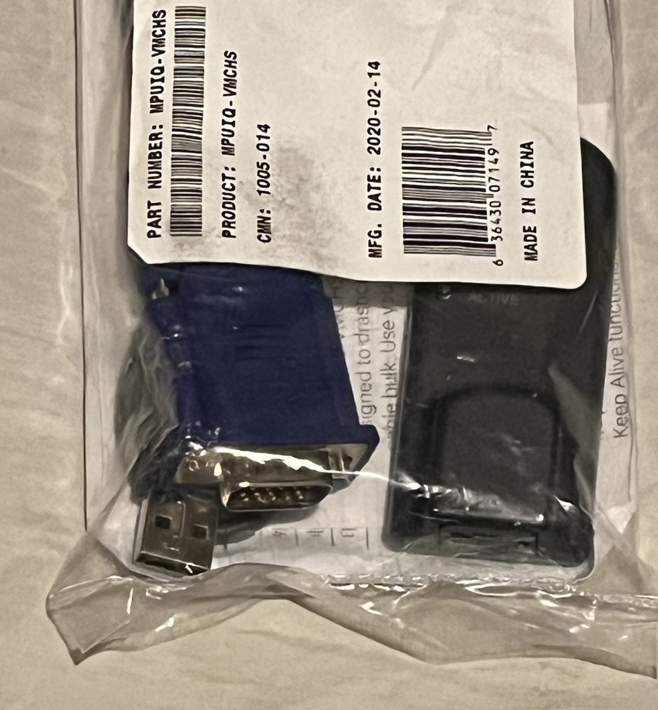 Vertiv Avocent MPUIQ-VMCHS Server Interface Module , is a KVM interface cable