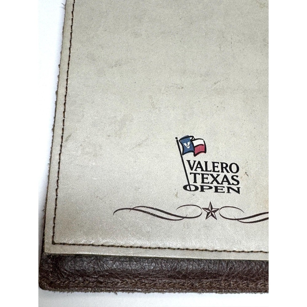 Leather Valero Texas Open Notepad Case: Unapologetically Texan