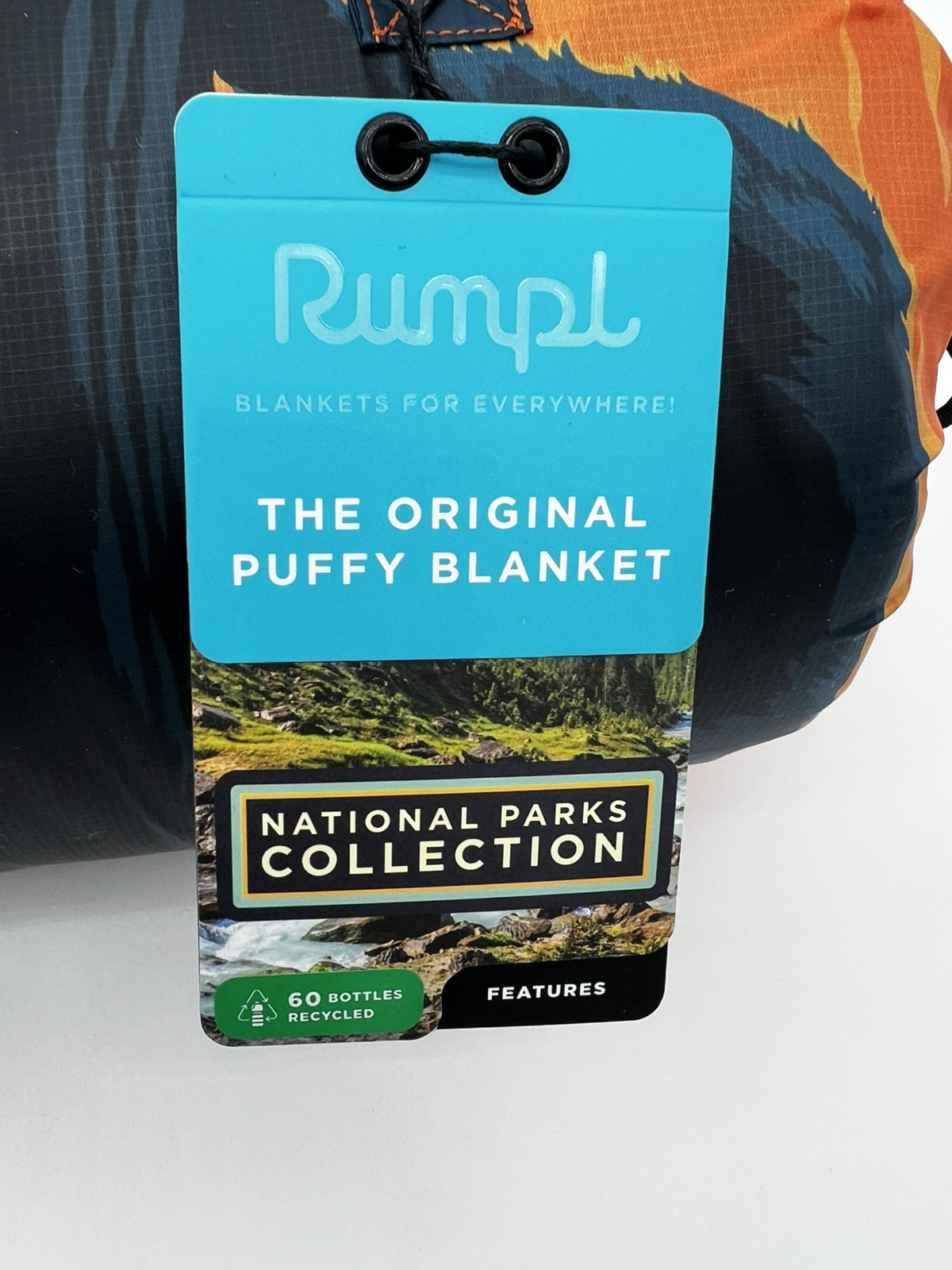 Rumpl Great Smoky Mountains National Park Puffy Blanket Limited Edit Sewn Patch