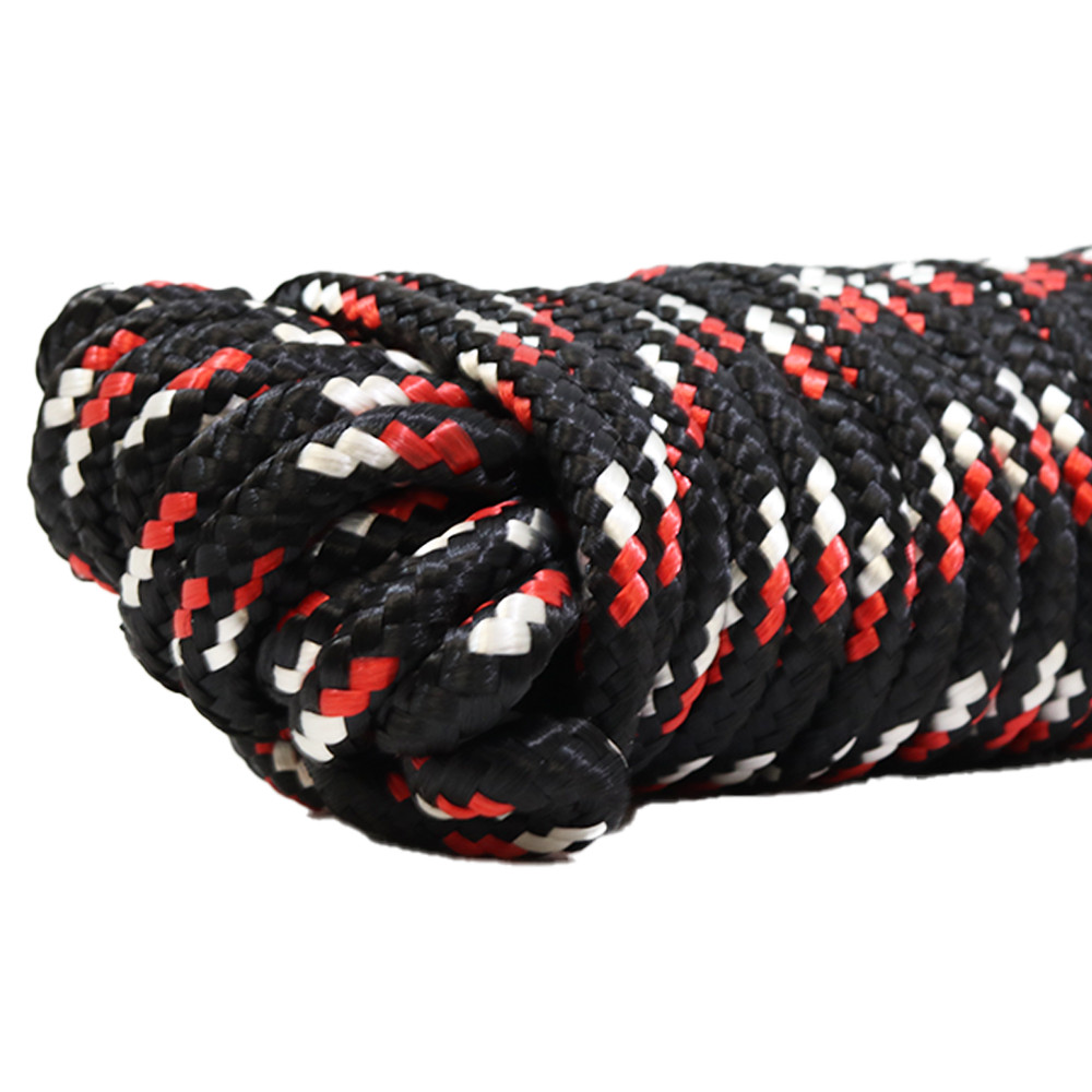 3/8" x 75' Utility Diamond Braided Polypropylene Multi Purpose Rope - BoxerTool