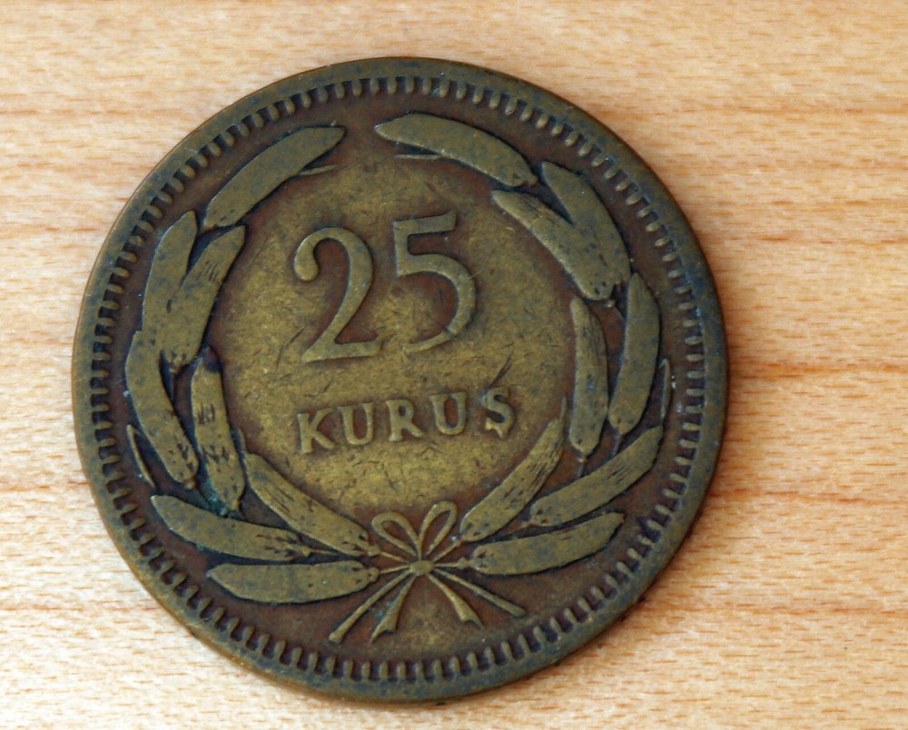 1955 Turkey 25 Kurus
