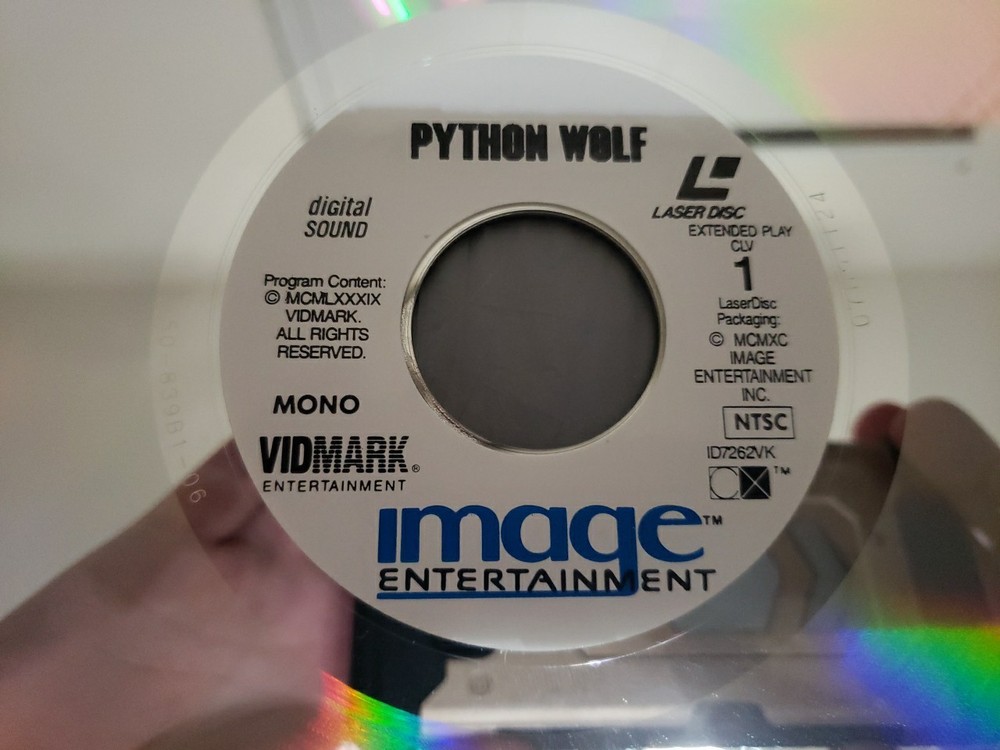 PYTHON WOLF (C.A.T. Squad) Laserdisc WILLIAM FRIEDKIN Ennio Morricone W36