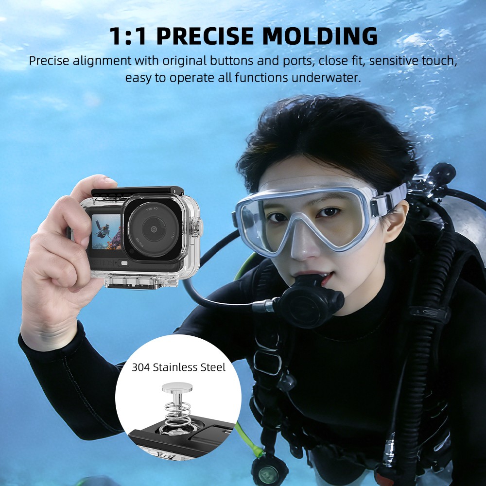 Waterproof Case For DJI OSMO Action6 Camera 60M/196FT Invisible Shell Accessory