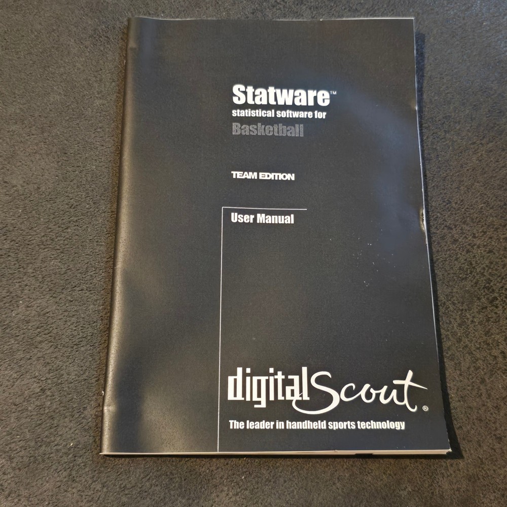 Digital Scout Statware Basketball Software 2002 PC CD-ROM Coaching Stats Program