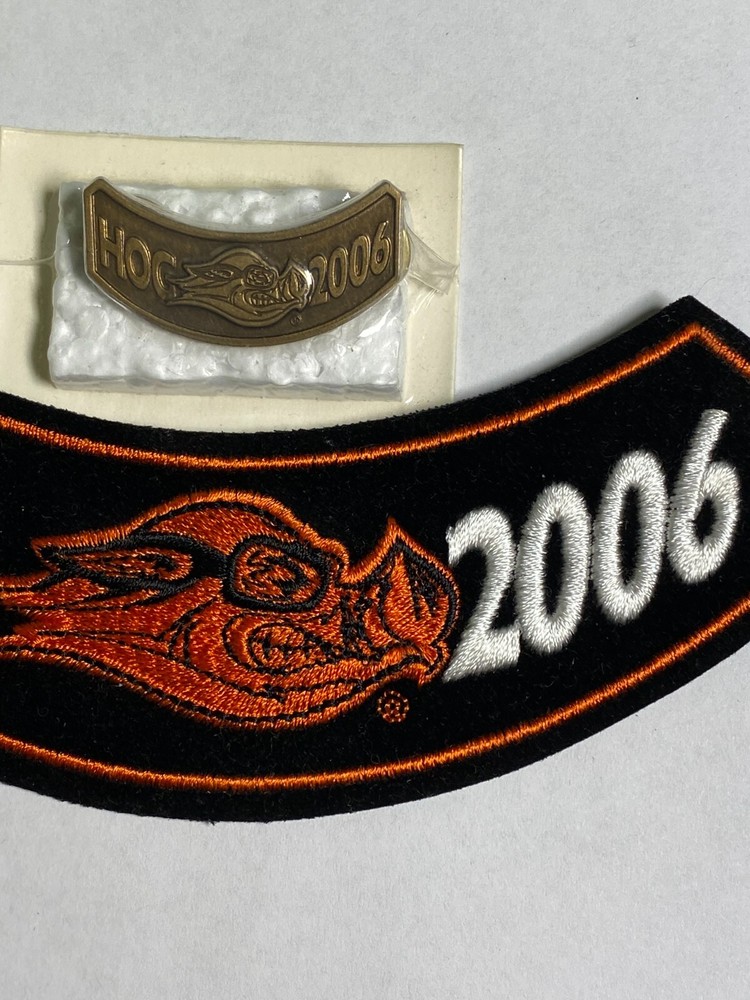 Harley Davidson HOG 2006 Patch & Pin Set