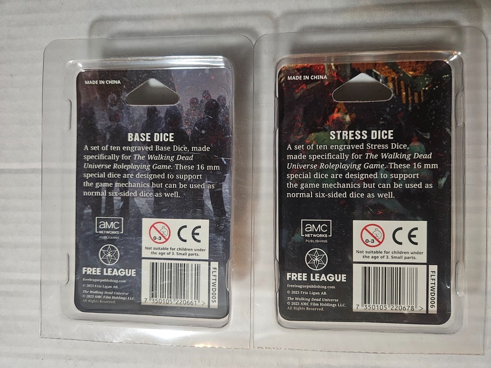 The Walking Dead Universe RPG: Basic & Stress Dice Sets