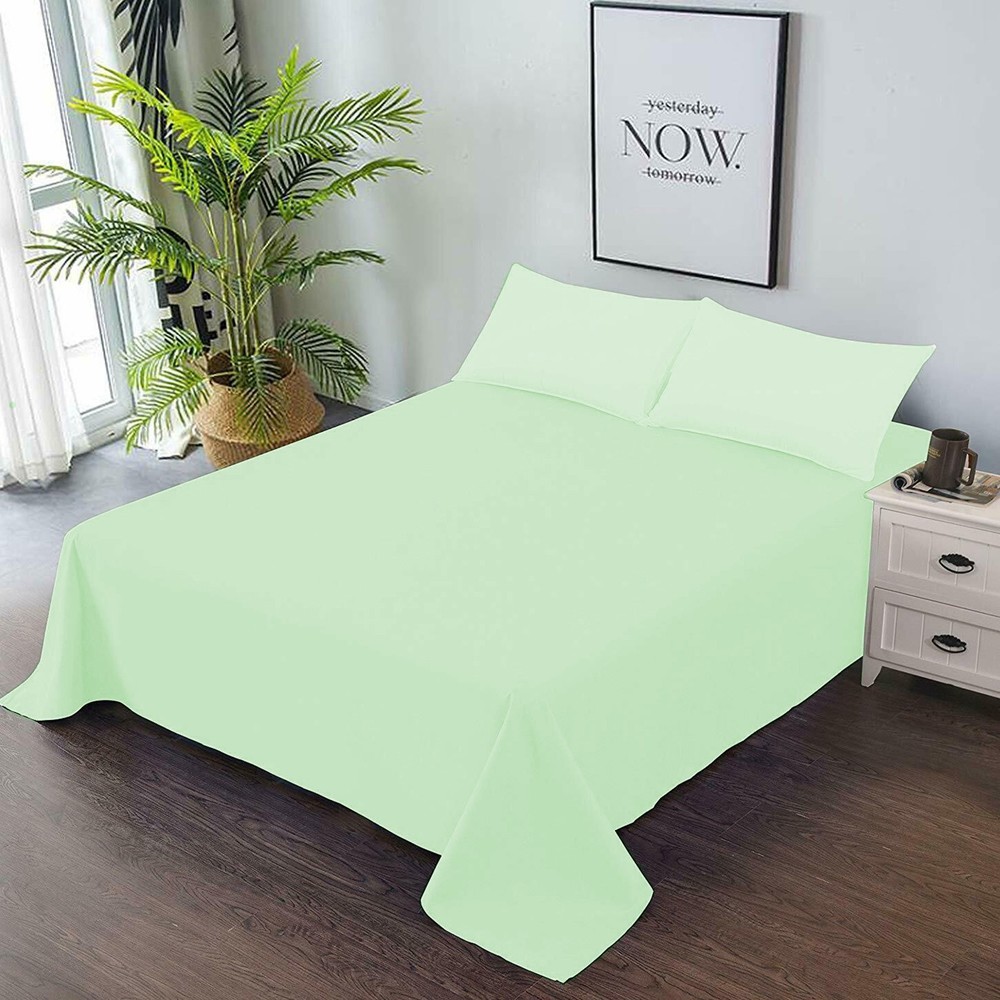Soft Bedding 1000 - 1200 Thread Count 100% Cotton Sage Solid Select Item