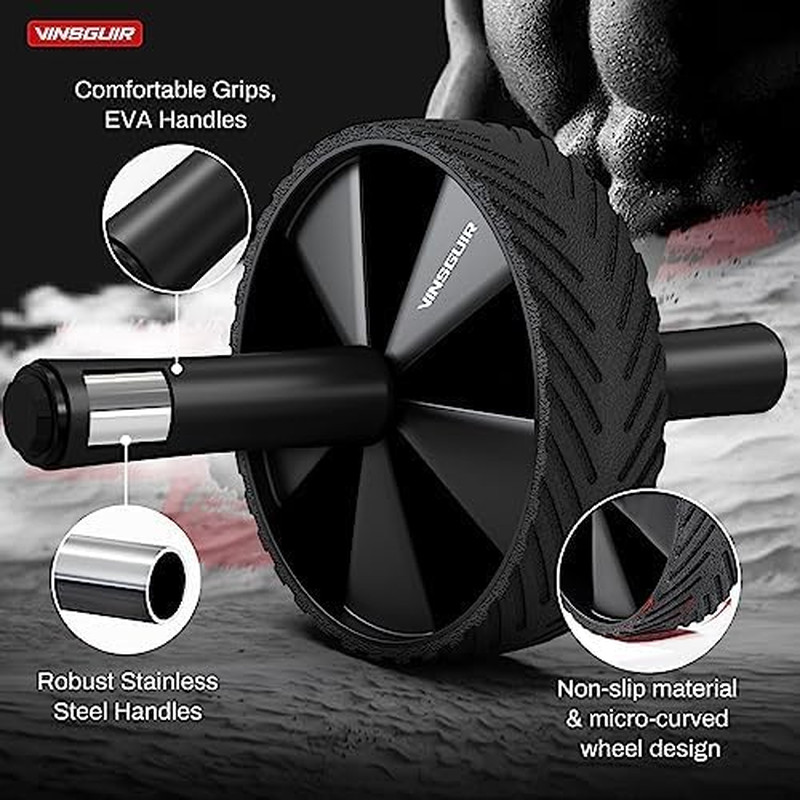 Ab Roller Wheel - Ab Workout Equipment for Abdominal & Core Strength Training...