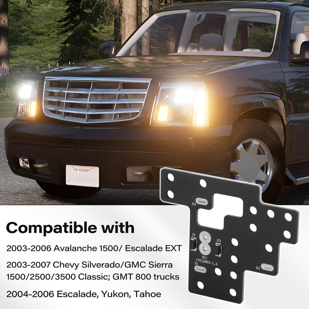 Lights Module 6 High Mod, Compatible with 2003-2007 Chevy Silverado/Gmc Sierra 1