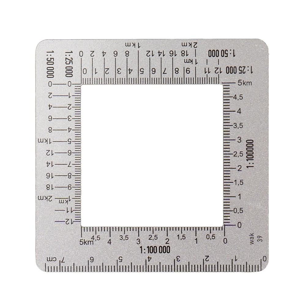 WW2 Reproduction German Army Square Planzeiger Mapcase Ruler- Map Case Kit