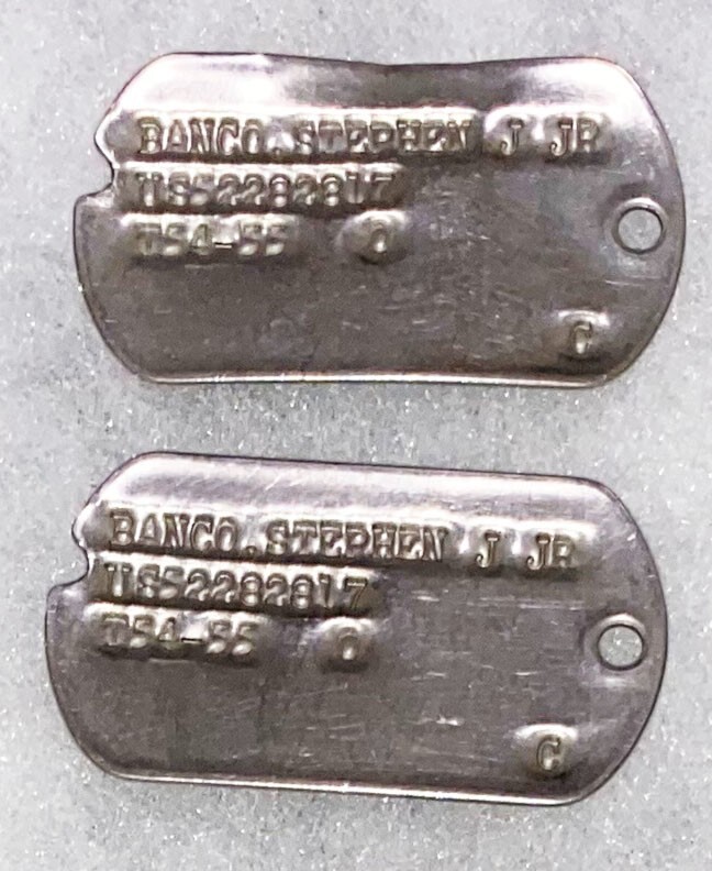 Post-WWII Stephen Banco T-54 Dog Tag Set