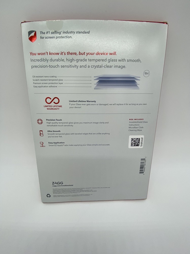 Switch Nintendo Screen Protector ZAGG Invisible Shield Glass