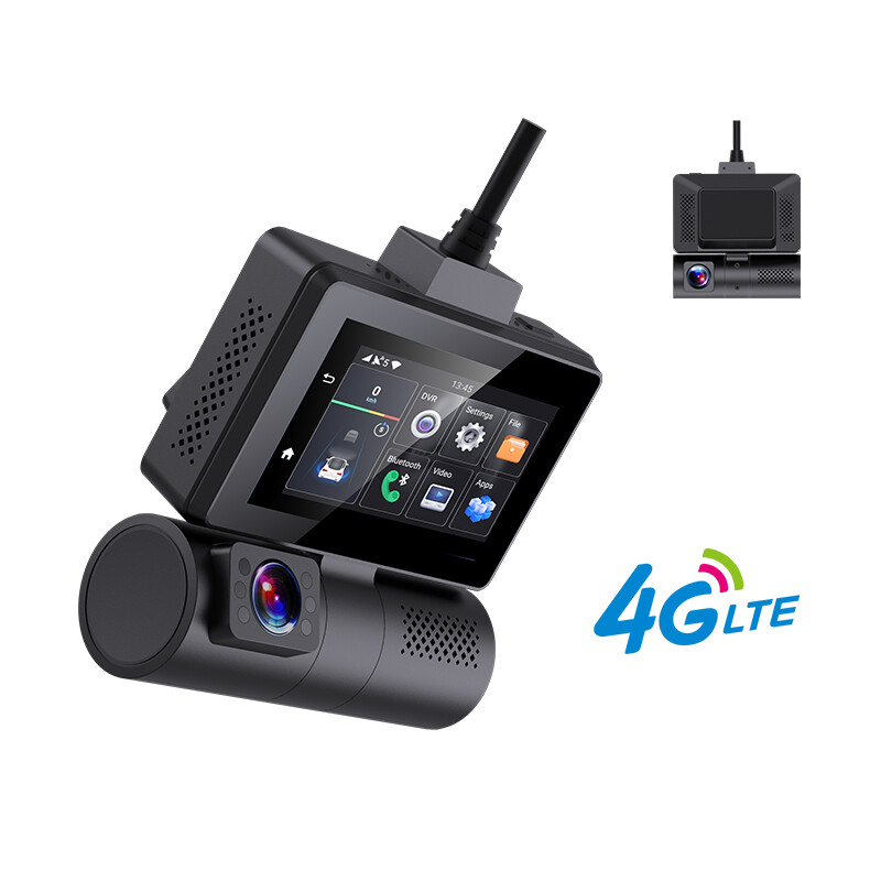 4g lte Smart Dash Cam with Live Streaming Remote View Android Car Cam GPS Navi