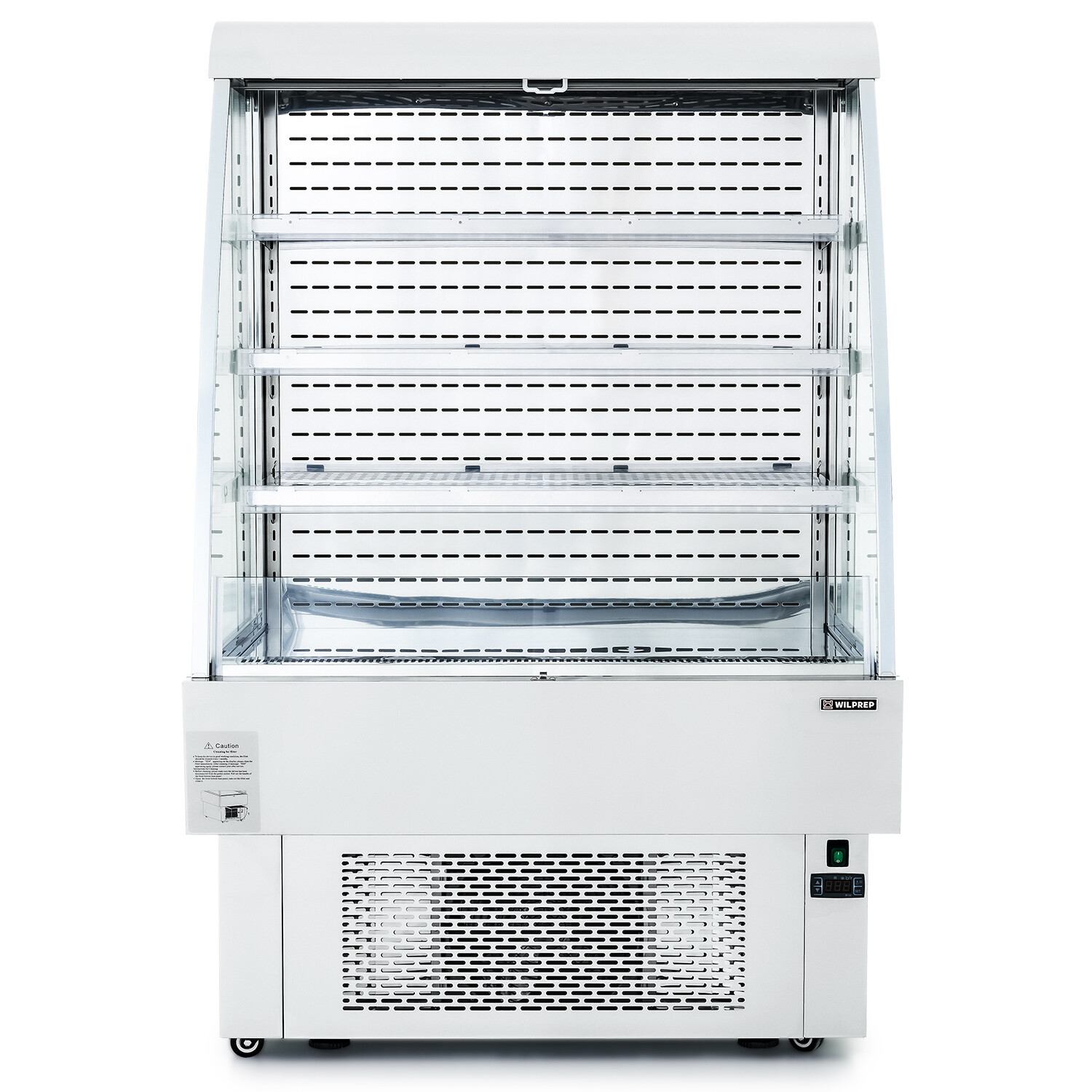 WILPREP 27" Open Air Curtain Merchandiser Display Cooler Beverage Refrigerator