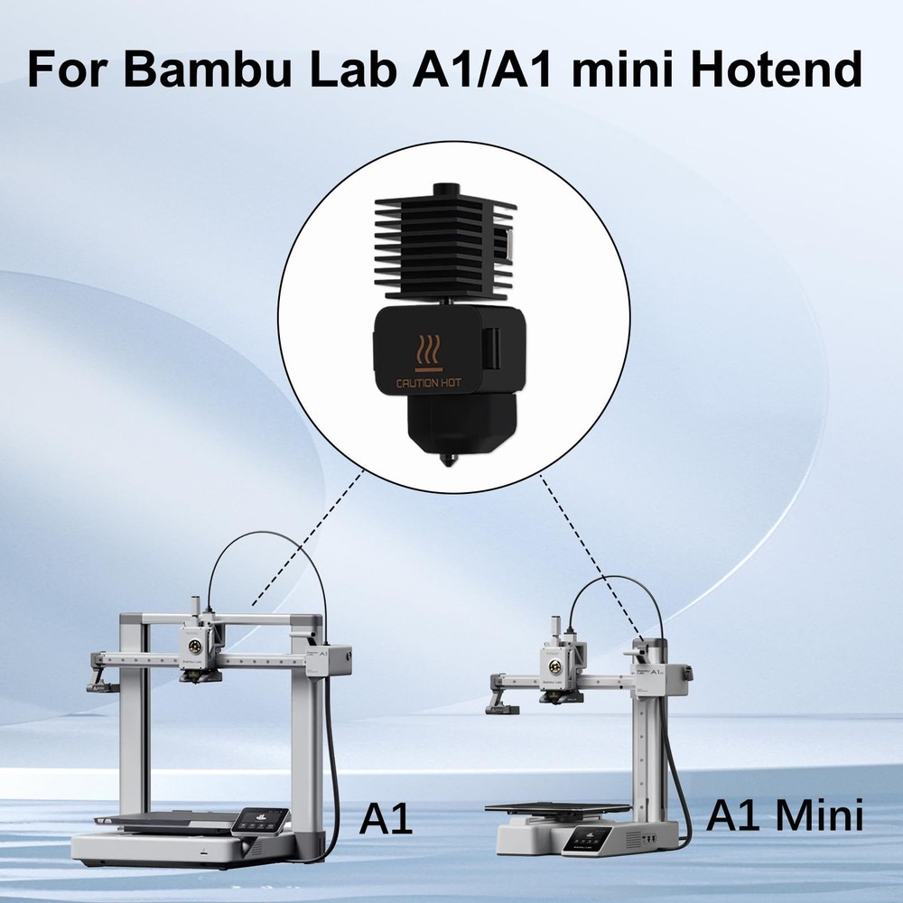 Sahvaim 2 Pack 0.4MM Hotend Kit for Bambu Lab A1 Mini/A1 3D Printer,...