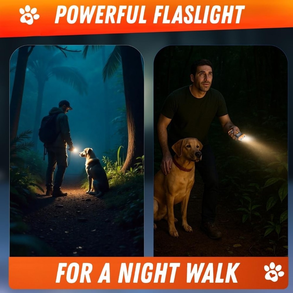 Dog Bark Deterrent Device, 5 Training Modes with Sonic/Max/Beep, Red Light & ...