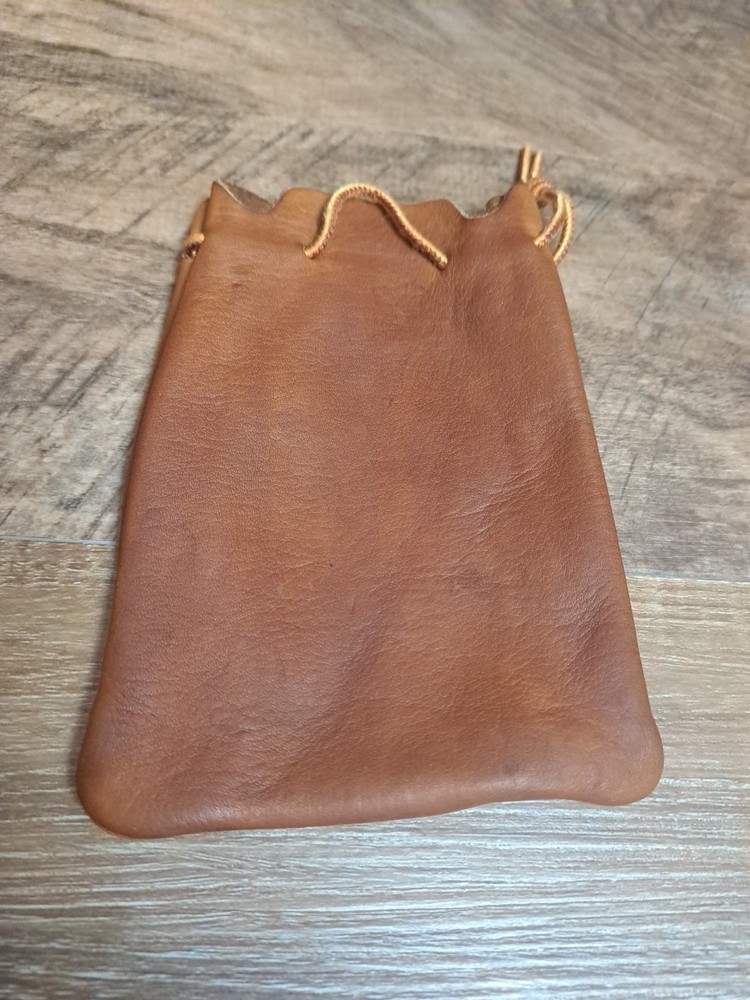 Vtg. Leather Muzzleloader Roundball Bag