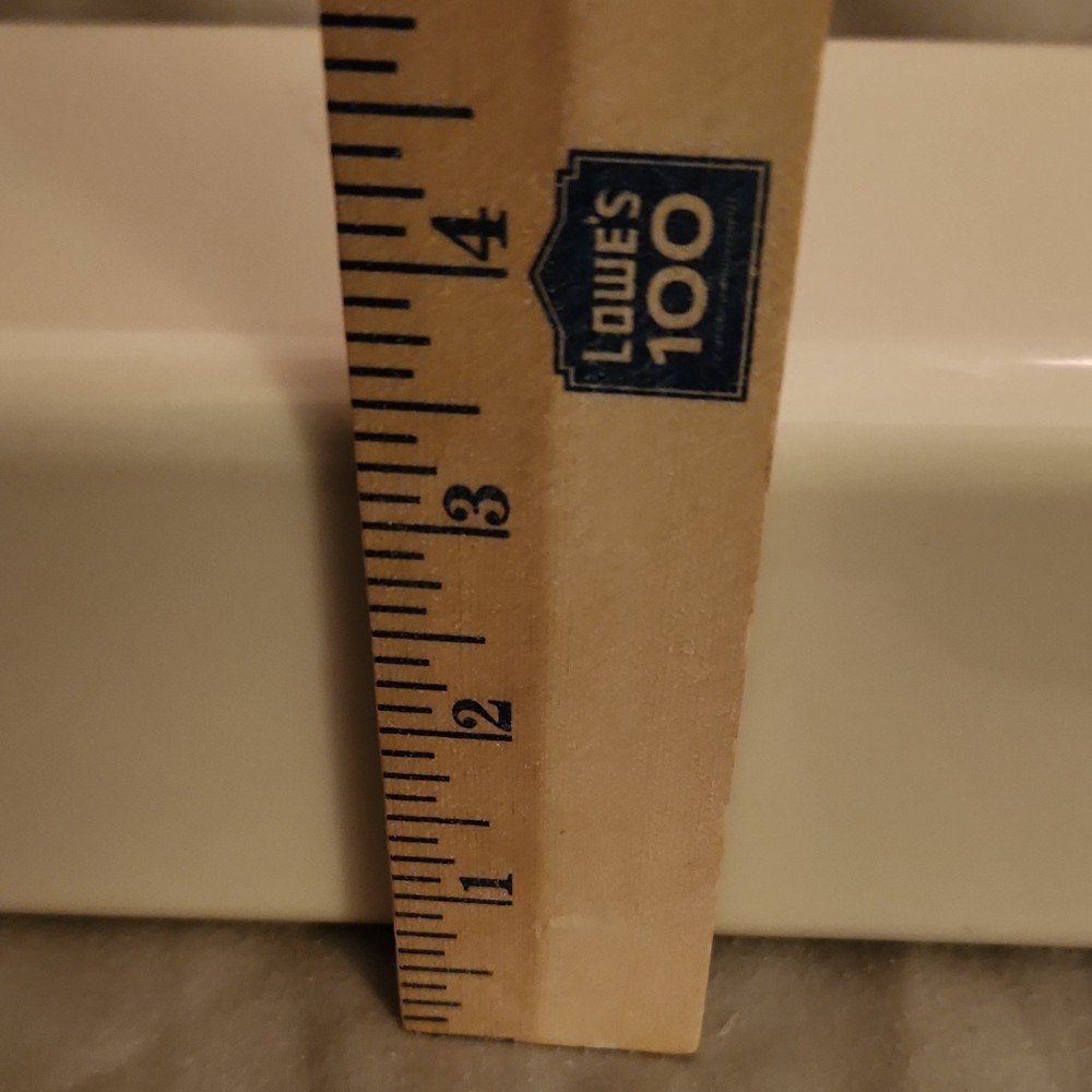 Tupperware Beige Plastic Rectangular Canister 10.5" x 3.5"