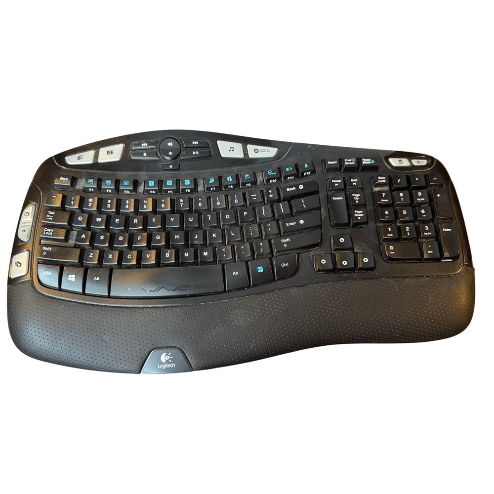 Logitech K350 Wave Wireless Ergonomic Keyboard No USB Receiver