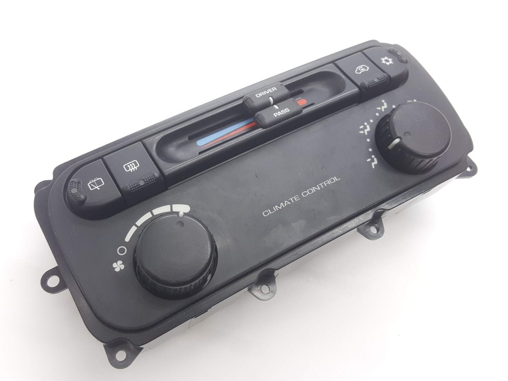 2004-2007 Grand Caravan AC Heat Temperature Climate Control DUAL ZONE 2-Knobs