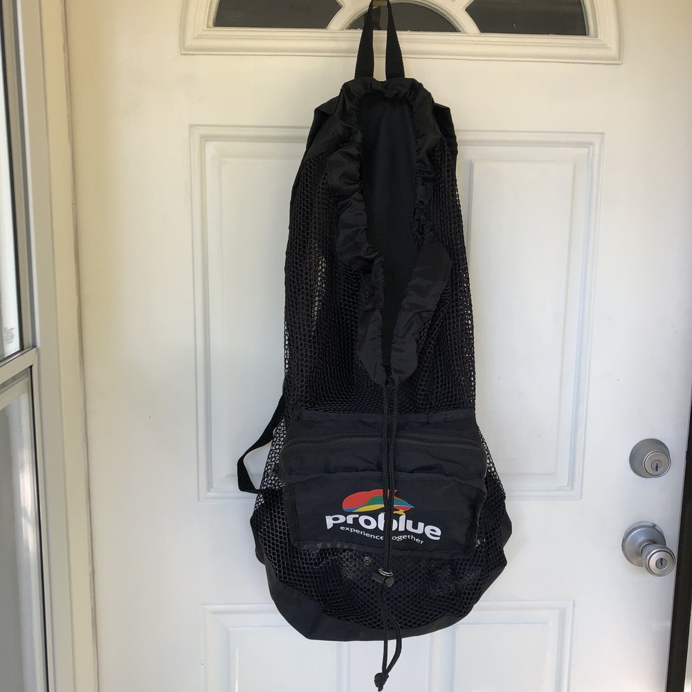 Problue / Experience Together / Black / Scuba Dive / Mesh / Foldable / Backpack