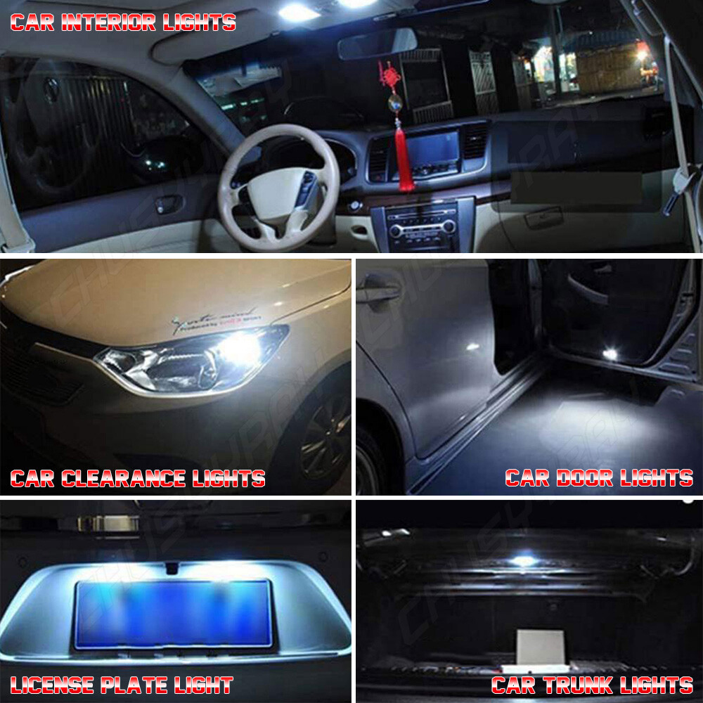 For 2006-2010 Dodge Charger White LED Interior Lights Package Kit