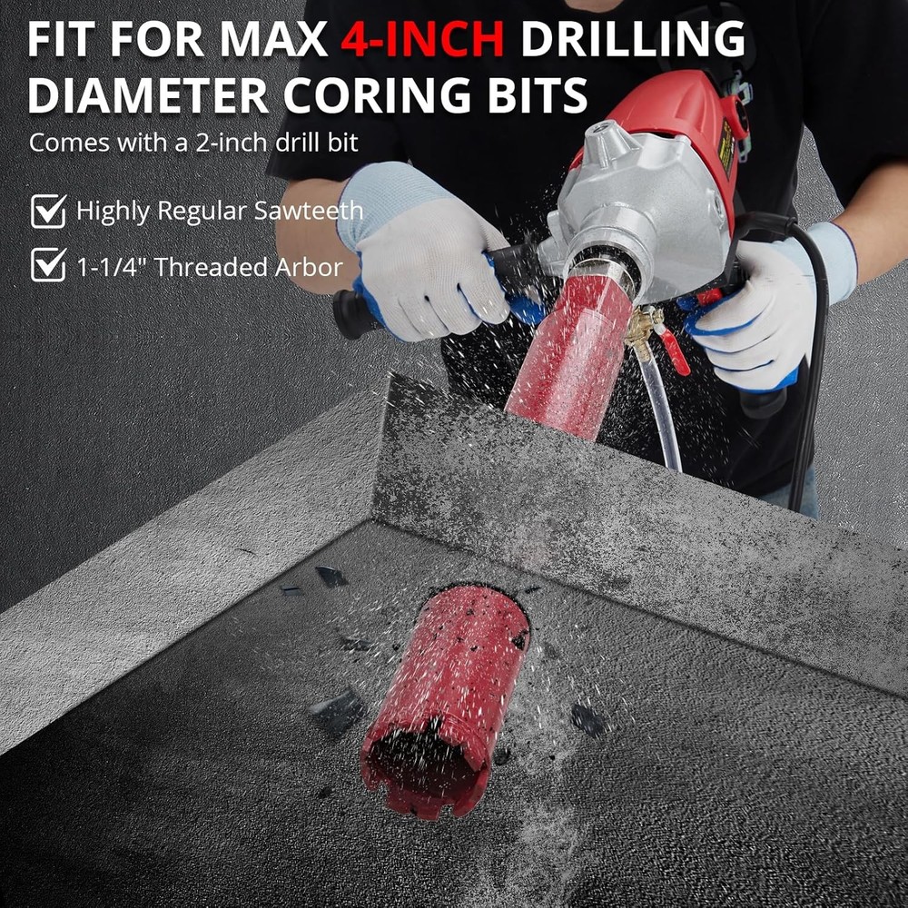 Diamond Core Drill Machine 2inch Handheld Concrete Core Drill Rig Bit 1500W
