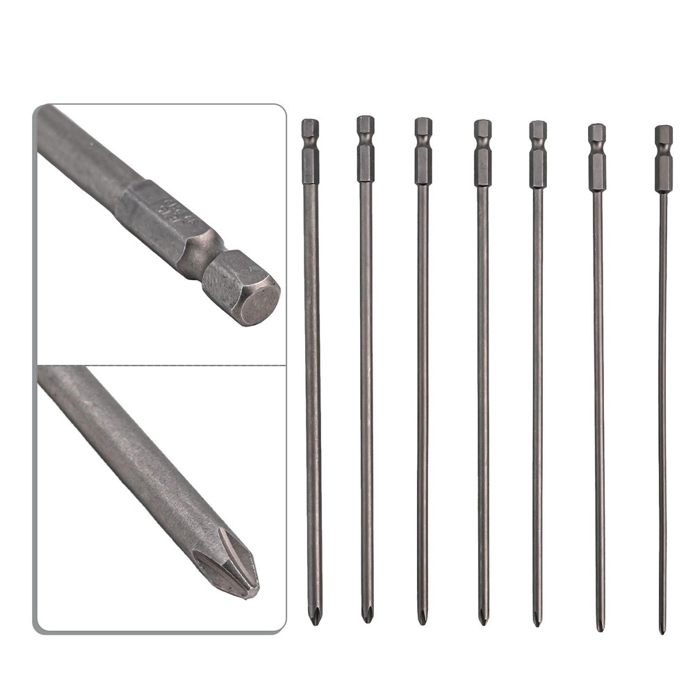 Newest Screwdriver Bits 200mm Tool 6.35mm 7Pcs 7Pcs/Set Bits Cross Driver