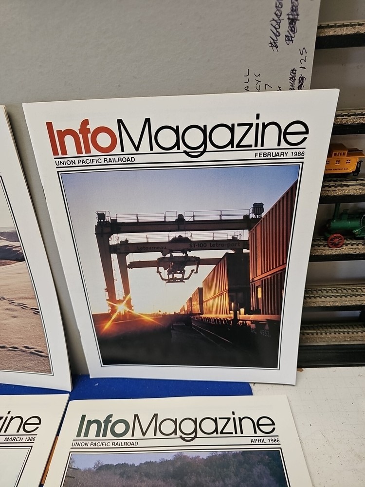 Info Magazine Union Pacific System 1986 11 Issues