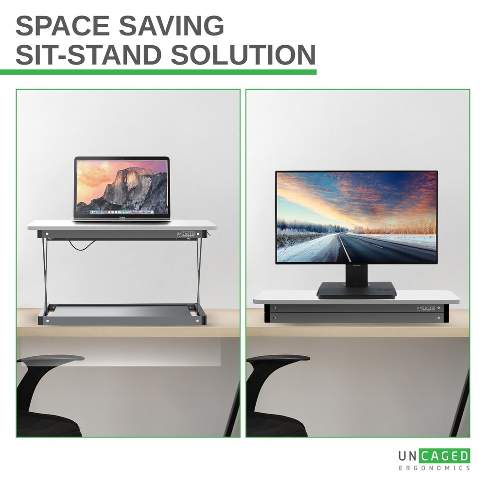 MINI Desktop Laptop Standing Desk Converter Riser Conversion Stand Topper cheap