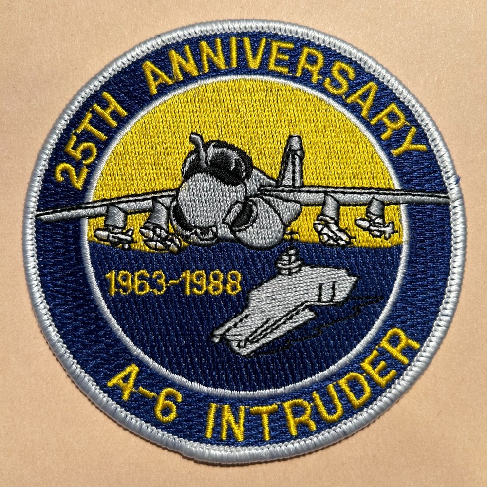A-6 INTRUDER 1963-1988 25th ANNIVERSARY patch