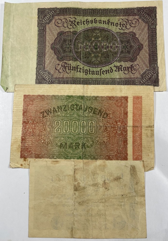 Germany 7 Diff. old notes mixed grades (#757)