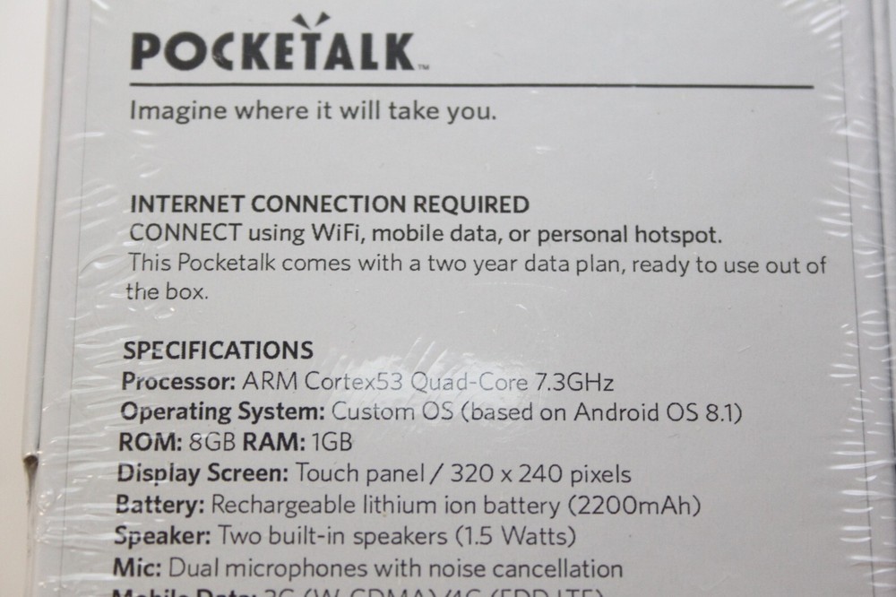 Pocketalk W1PGk Translator