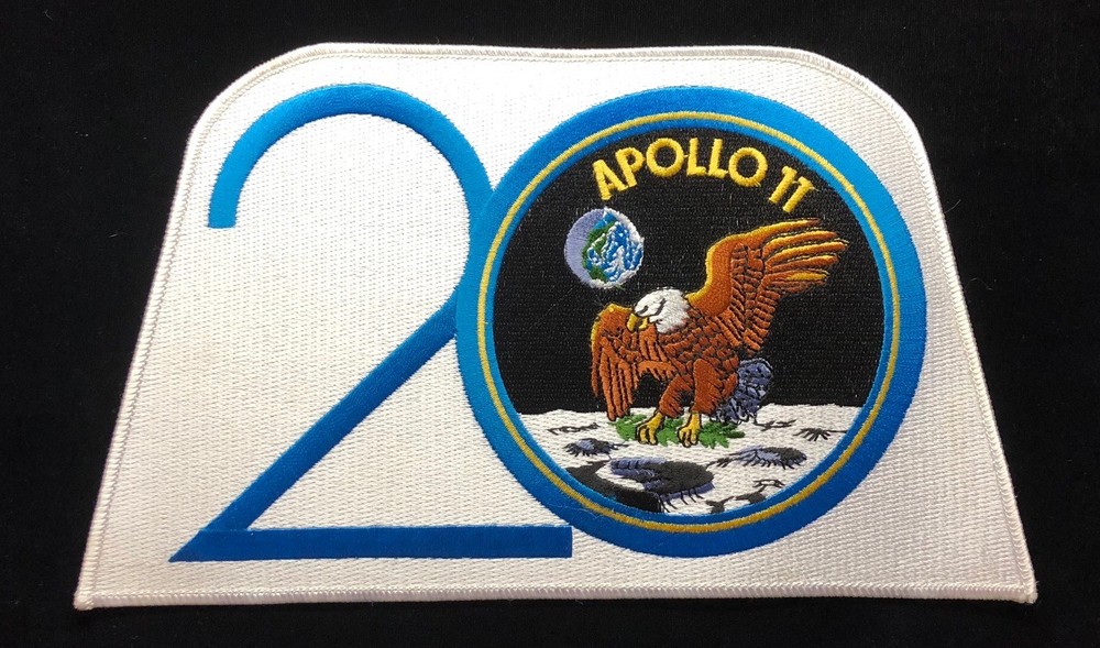 APOLLO 11 20TH ANNIVERSARY 5.5 x 9 SIZED LARGE JACKET PATCH