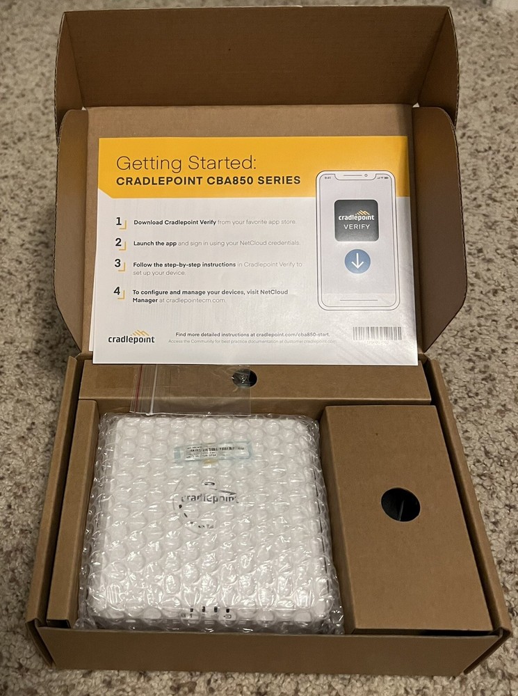 CradlePoint NetCloud Branch LTE 1yr CBA850 LP6 - Cellular Modem