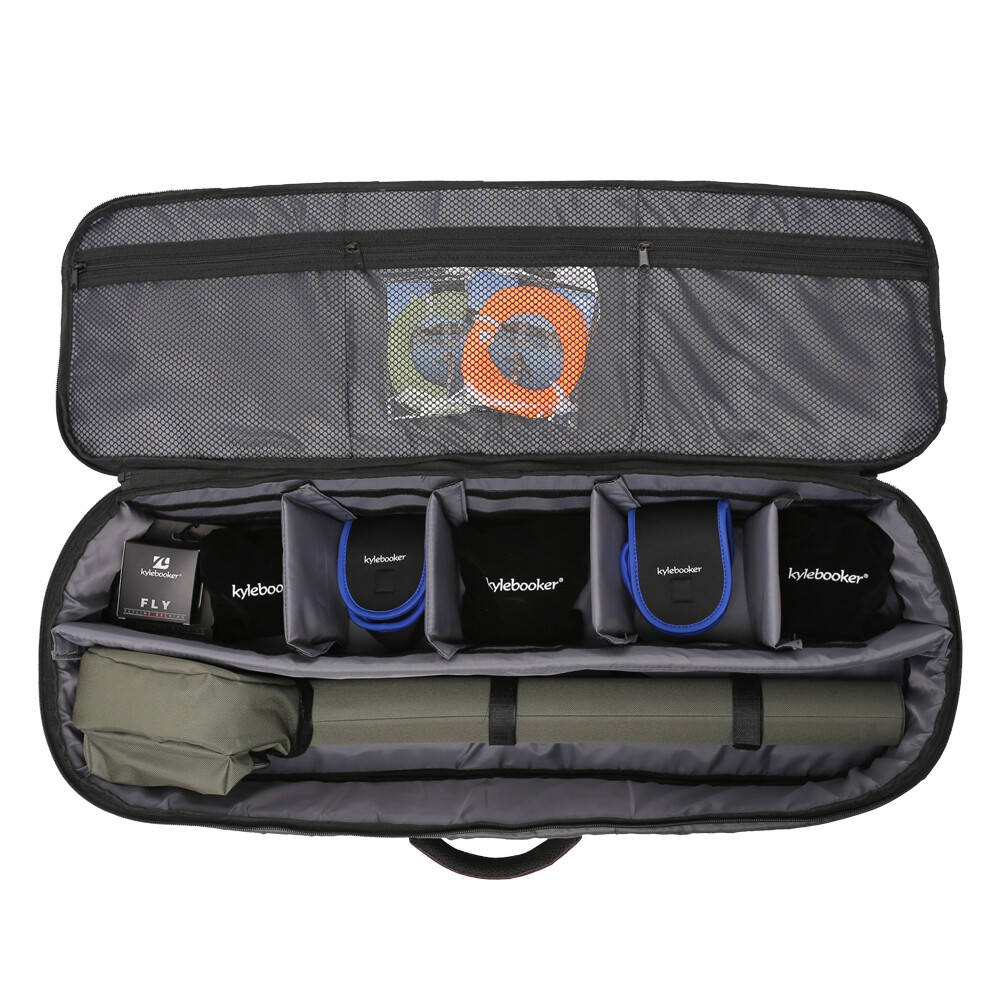 Fly Fishing Rod Travel Case Rod and Reel Organizer Storage Bag Multi-Function