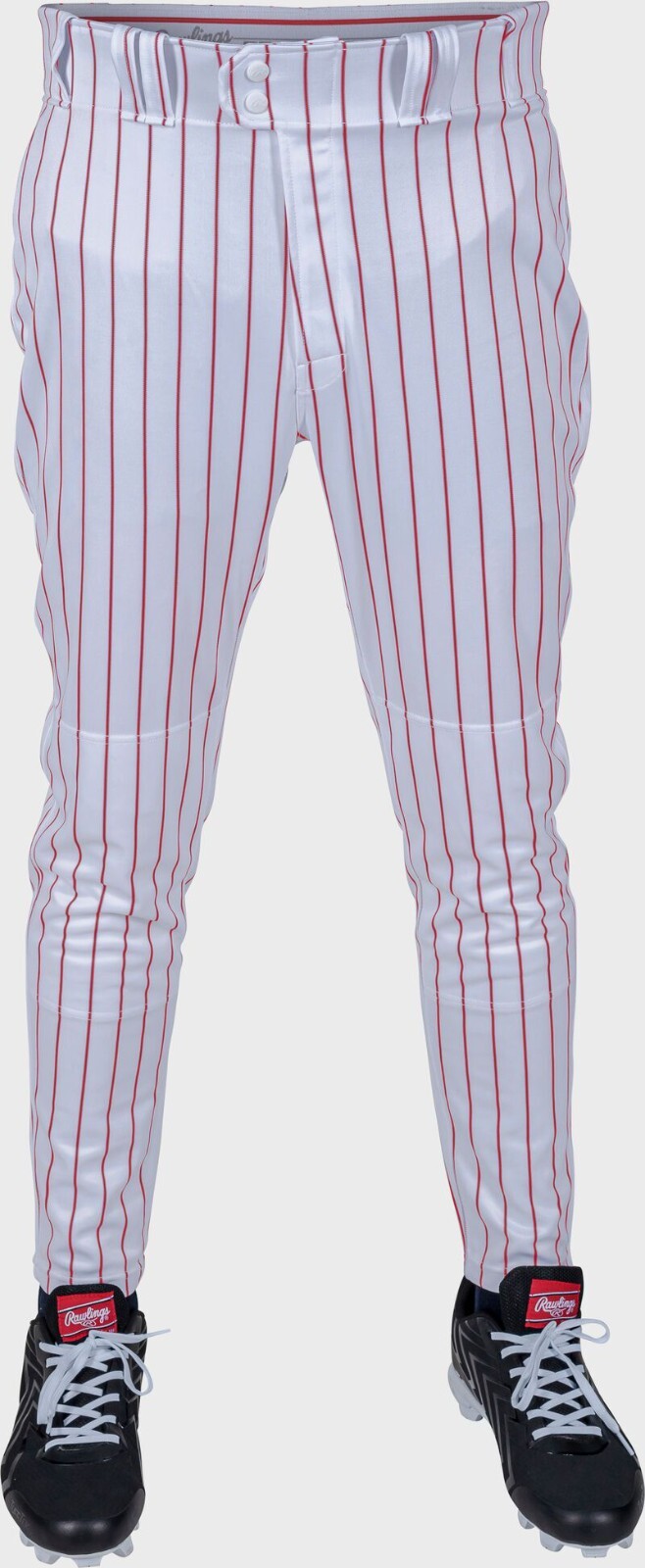 Rawlings 150 Jogger Fit Pinstripe Mens Adult Baseball Pants