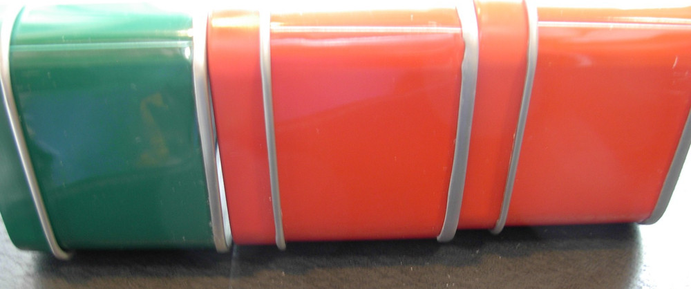 Three Wrigley's Juicy Fruit Tin Containers