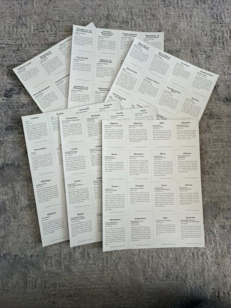 AD&D Forgotten Realms Campaign Setting !