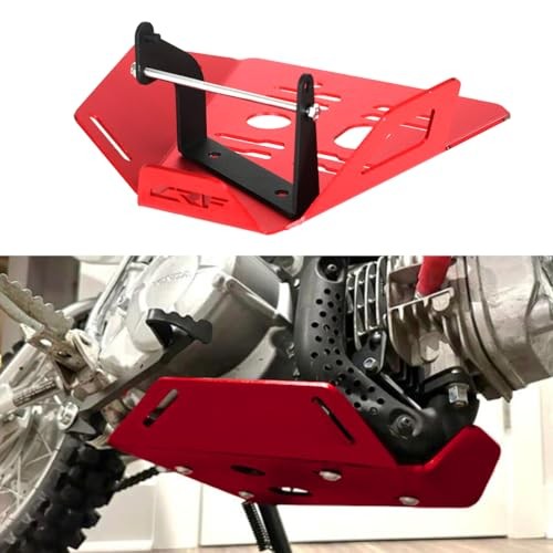 Front Skid Plate Lower Engine Bash Cover Guard For CRF110F 2013-2024 () RED