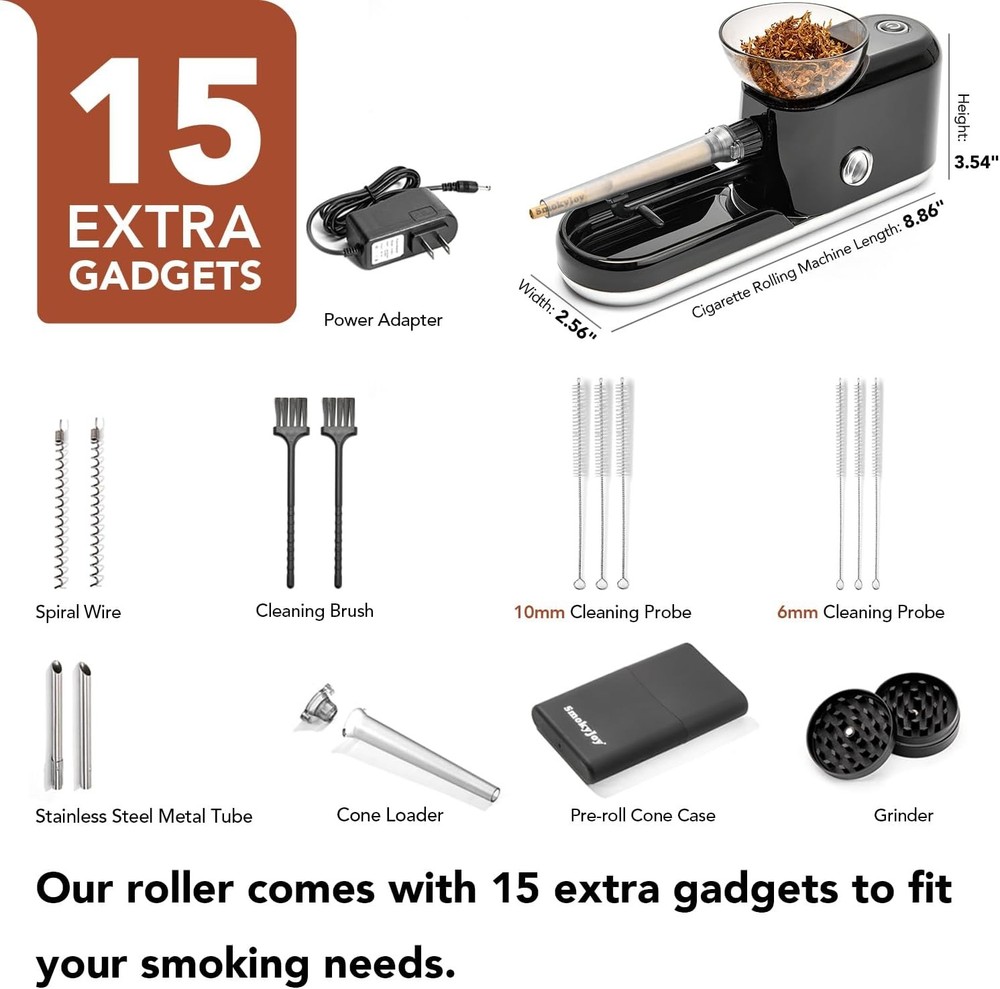 Cigarette Rolling Machine, Electric Pre Roll Machine, Automatic Preroll Cone ...