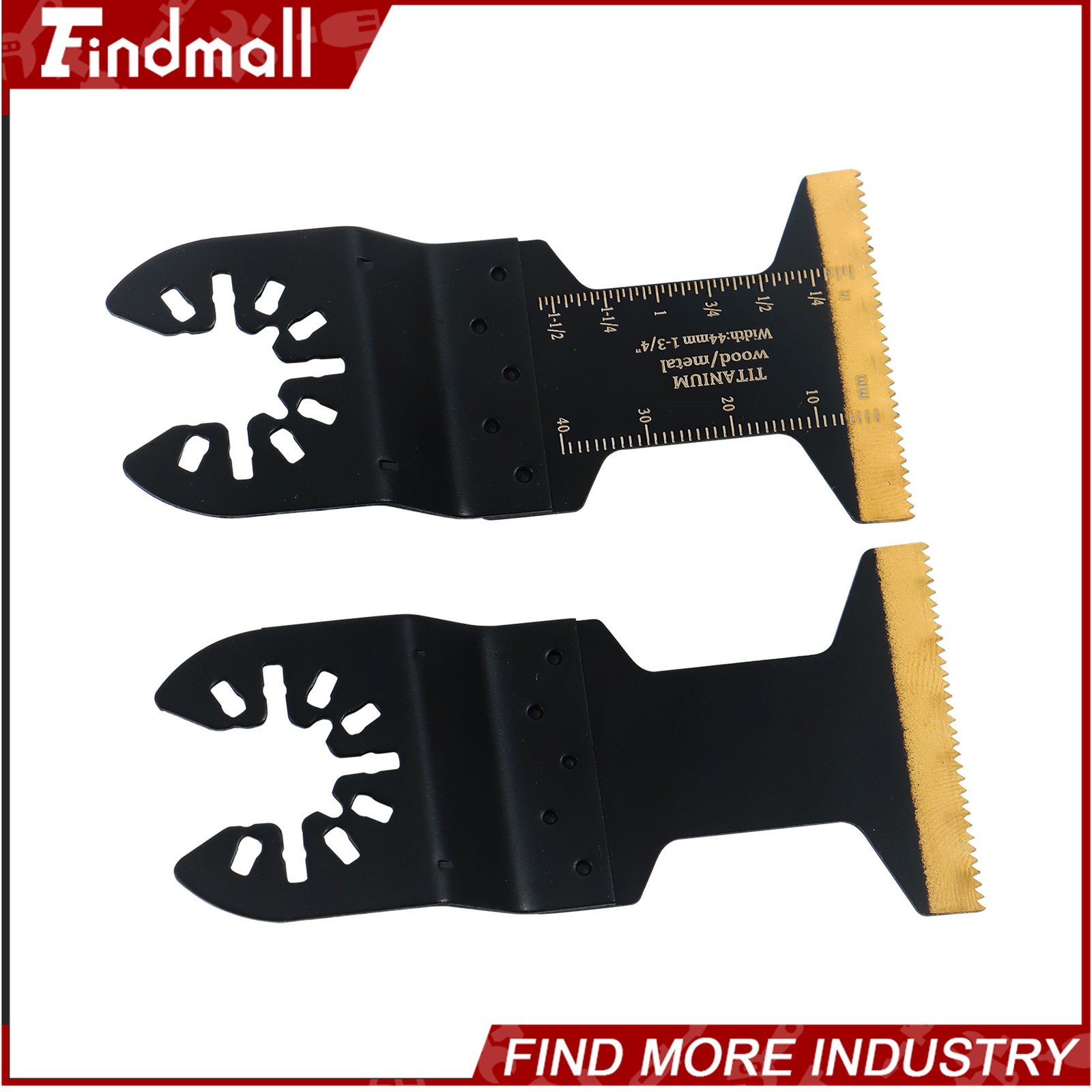 Findmall 20 PCS Titanium Oscillating Multi Tool Blades Kit for Metal & Wood