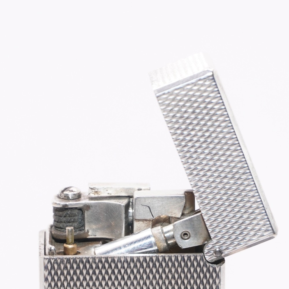 Dunhill Mini Lighter Silver Barry Pattern_Ultrasonically cleaned