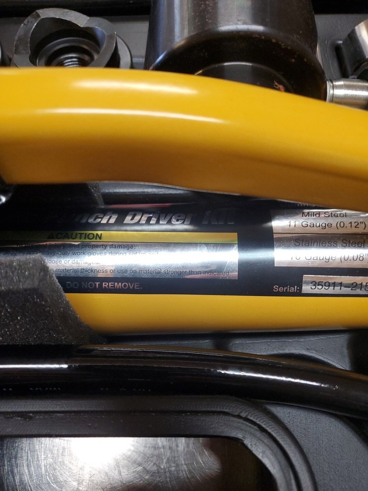 Pittsburgh Hydraulic Punch Driver Kit