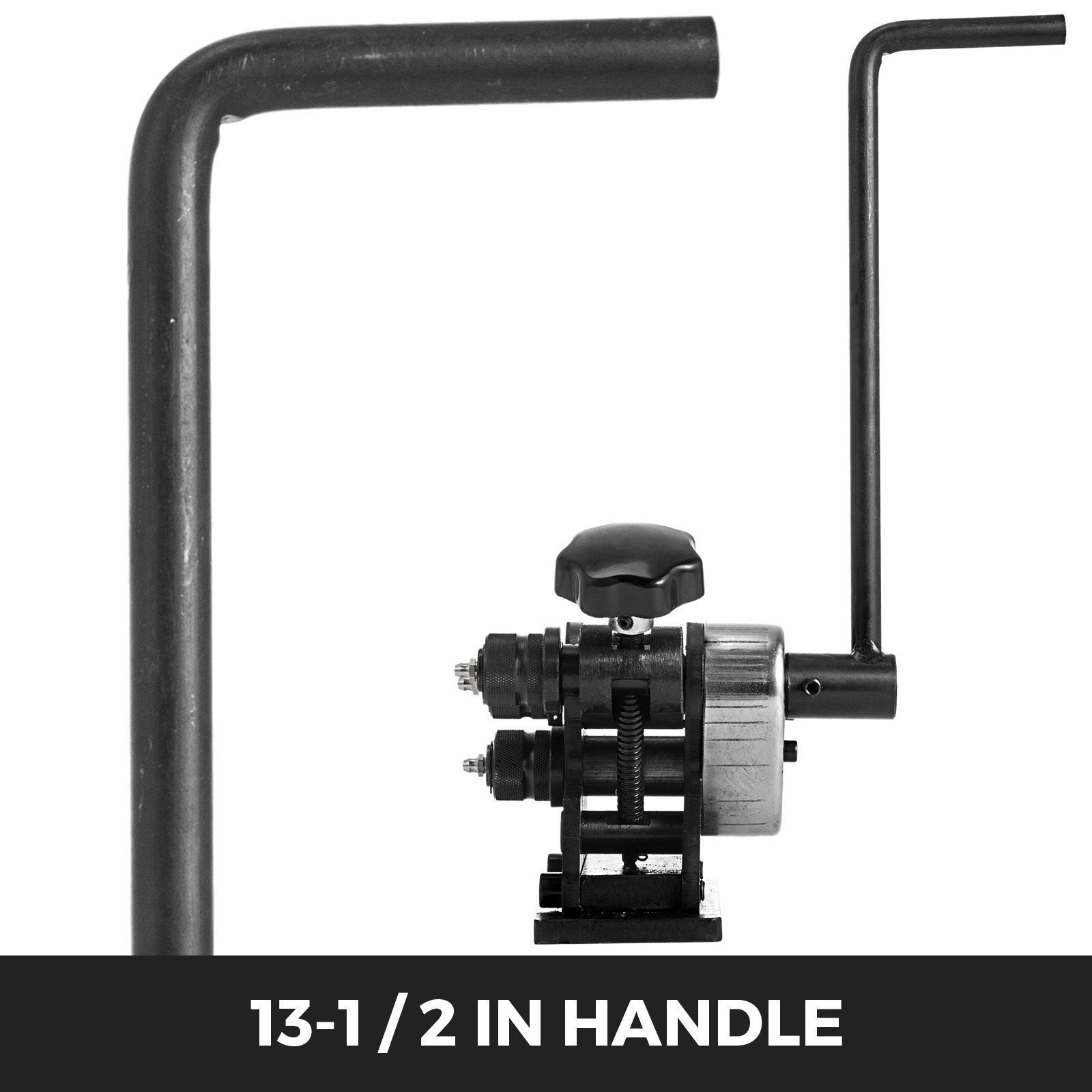 Ring Roller Bender, 3"Ring Size, 1/4in Round Steel &1"x3/16" Flat Steel Capacity