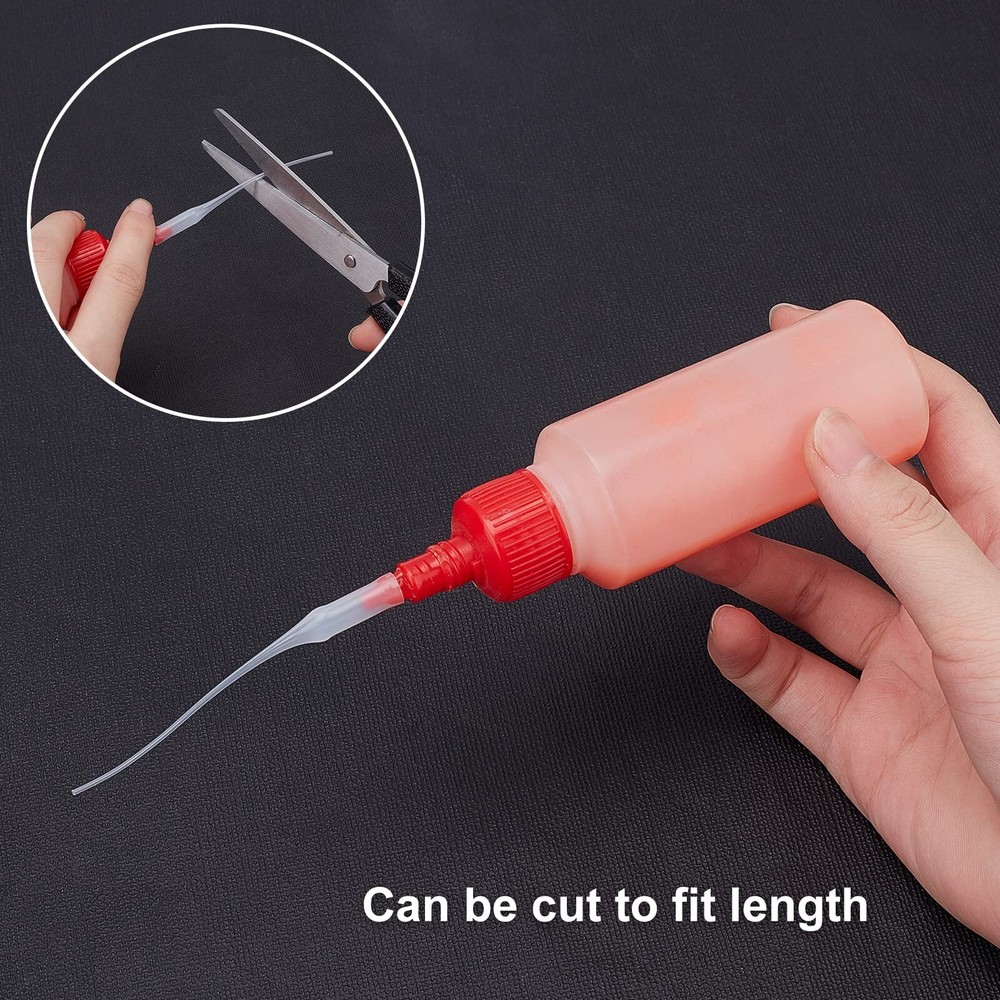 PH PandaHall Glue Tips 100pcs Plastic Glue Micro-Tips Glue Extender Precision