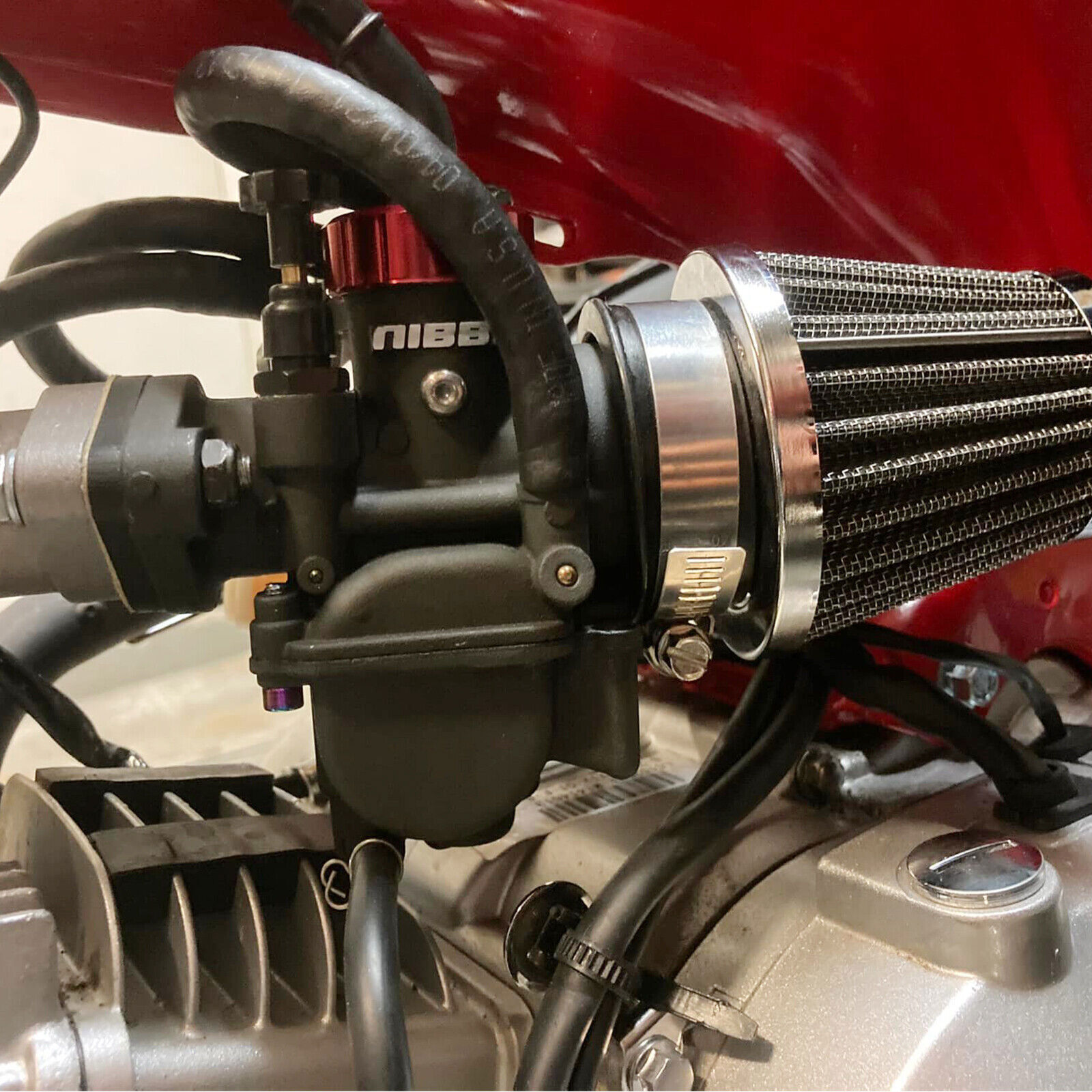 NIBBI PE22 Carburetor Air Filter For 110cc 125cc SSR Sunl Taotao Pit Bike ATV